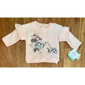 NEW Girls 0/3 Month Minnie Mouse Sweater